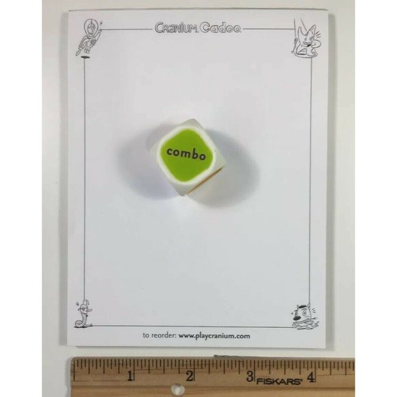 Cranium Cadoo Board Game 6-Sided Dice Paper Note Pad Replacement Part Piece 2001 - Picture 7 of 8